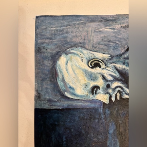 Picasso Replica Painting on Canvas - The Old Guitarist - Picture 2 of 6